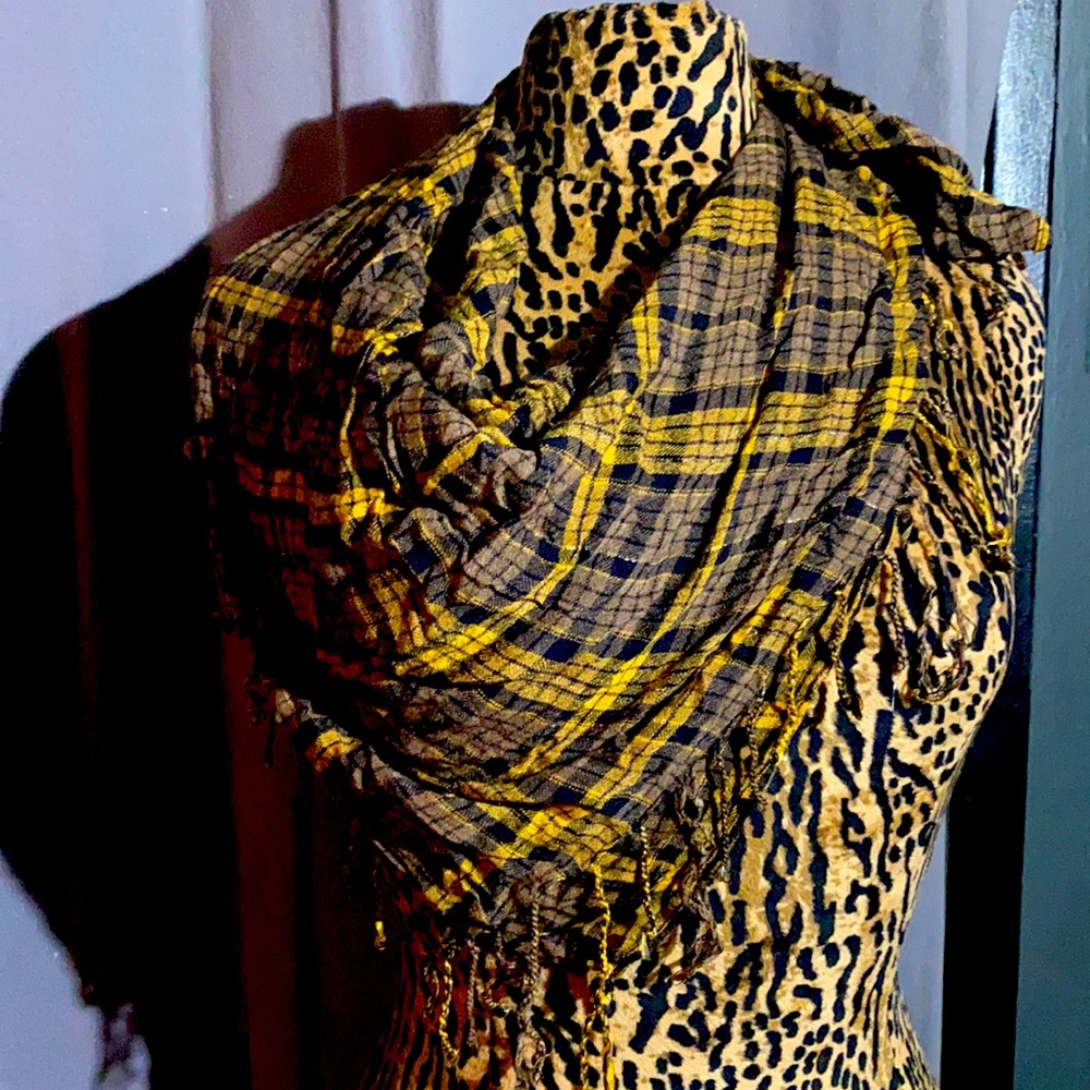 Yellow Plaid scarf